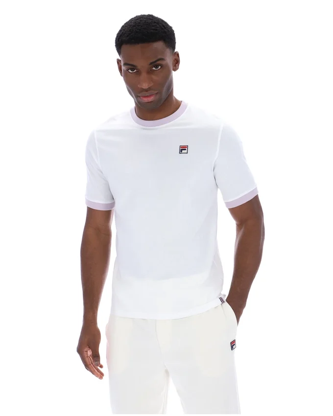 Weißes Marconi Essential Ringer-T-Shirt