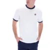 Weißes Marconi Essential Ringer-T-Shirt