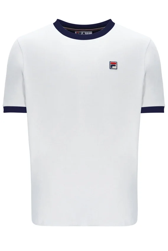 Weißes Marconi Essential Ringer-T-Shirt