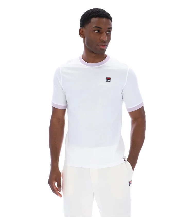 Weißes Marconi Essential Ringer-T-Shirt