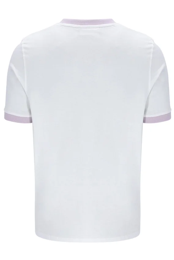 Weißes Marconi Essential Ringer-T-Shirt