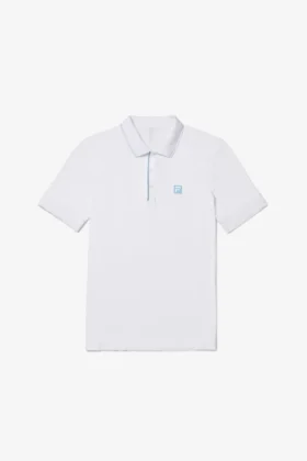 Weißes, nahtloses Center Court Polo