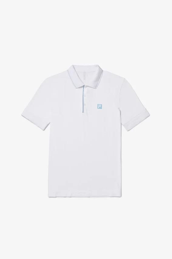 Weißes, nahtloses Center Court Polo