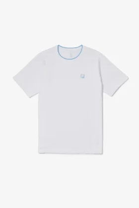 Weißes, nahtloses Center Court-Shirt