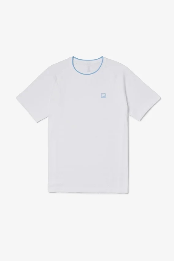 Weißes, nahtloses Center Court-Shirt
