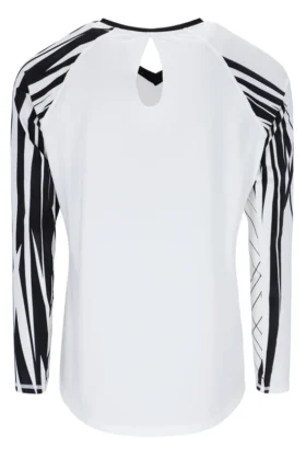 Weißes Pro-Tennis-Langarmshirt