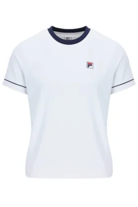 Weißes Tennis-T-Shirt für Damen