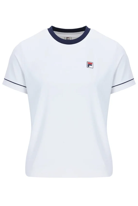 Weißes Tennis-T-Shirt für Damen