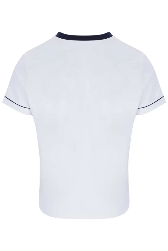 Weißes Tennis-T-Shirt für Damen