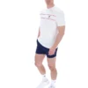 Weißes Williams T-Shirt mit Kontrastpaspel