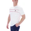 Weißes Williams T-Shirt mit Kontrastpaspel