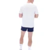 Weißes Williams T-Shirt mit Kontrastpaspel