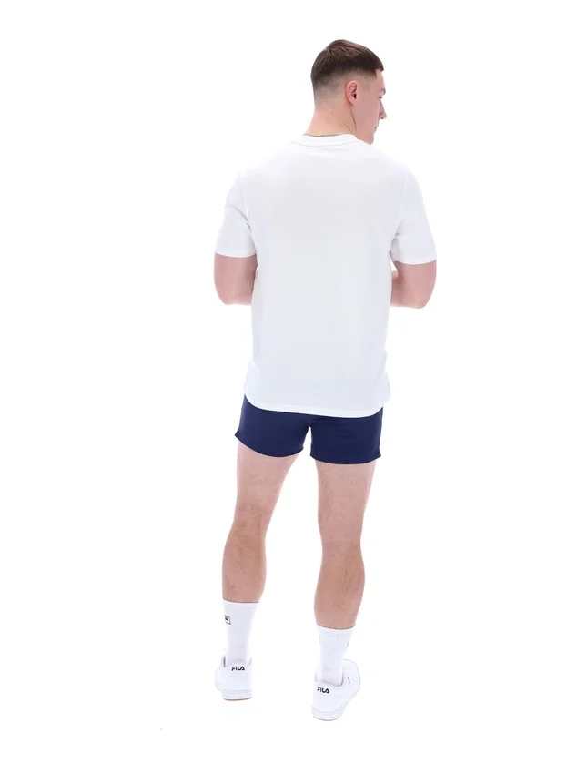 Weißes Williams T-Shirt mit Kontrastpaspel