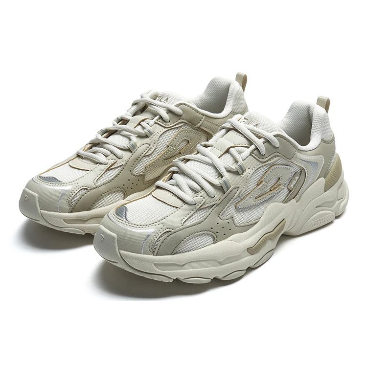 Y2k 3M Sneaker „White Beige“